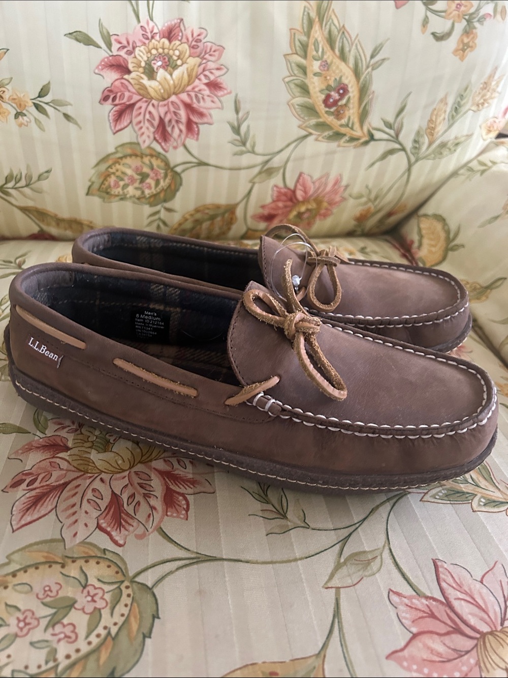 L.L. Bean Leather Slippers NEW